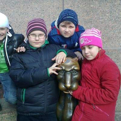 Kids on St. Petersburg city tour
